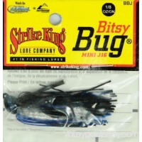 Strike King Bitsy Bug Jig, Black/Blue   4535917